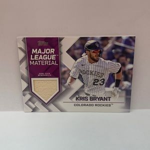 2022 Topps Major League Material Bat Relic Kris Bryant Rockies #MLM-KB (MISC8)